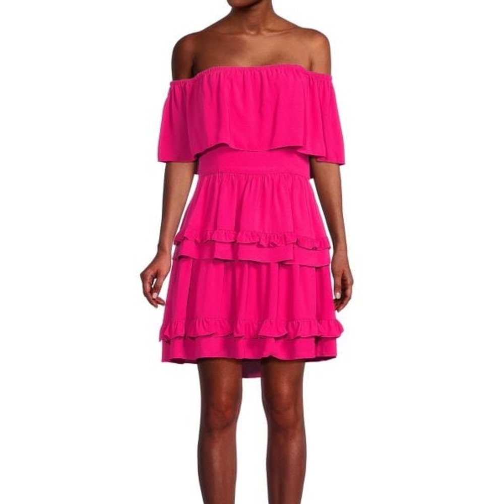 BCBGMAXAZRIA OFF-SHOULDER DRESS SIZE 6 NWT